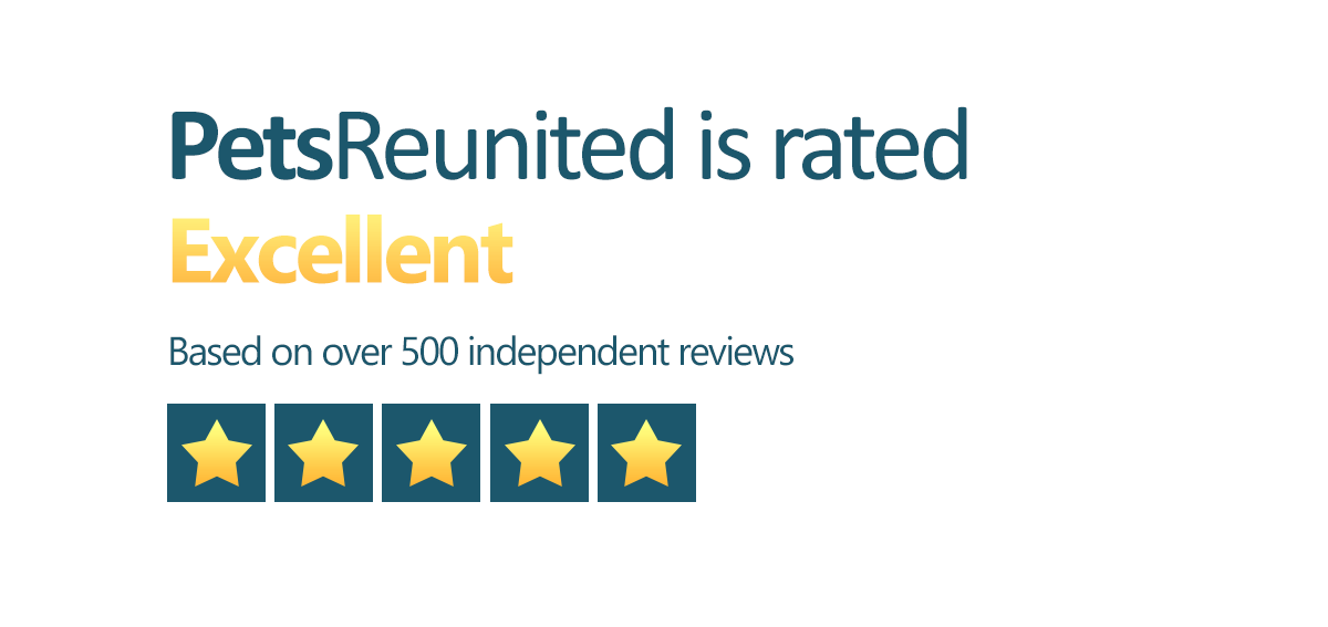 Pets Reunited is rated Excellent